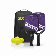 Pickleball Zoodo P8 Smile Фіолетовий + Ракетки (4 М'ячі, Сумка) Usapa