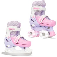 Роликові Ковзани Фігурні Ковзани 2В1 Регульовані Raven Loret Lila/Pink Led Wheels