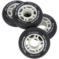 Комплект Коліс Nils Extreme Pu 70 X 24, Чорний Матовий