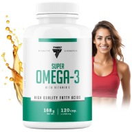Trec Super Omega 3 Здорові Жири Epa Dha Рибячий Жир Вітамін Е|120 Капсул