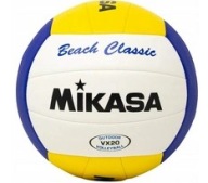 М'яч Для Пляжного Волейболу Mikasa Beach Classic Біло-Жовто-Синій Bv551C