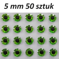 3D Зелені Очі (Шартрезю) 5 Мм 50 Шт