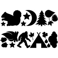 Gearaid Tatoos Кемпінг Ремонтує Латки Різних Дизайнів