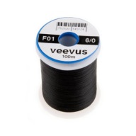 Veevus 6/0 F01 Чорна Провідна Нитка Для Прив'язування Штучних Мушок