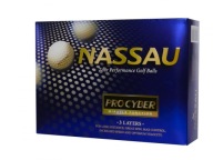 М'ячі Для Гольфу Nassau Pro Cyber (Жовті), 12 Шт.