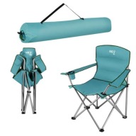 Nils Camp Nc3079 Твердо Зелене Туристичне Крісло Зі Спинкою До 130 Кг