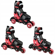 Роликові Ковзани 3В1, Регульовані Raven Singer Black/Red 29-32