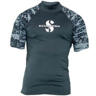 Scubapro Rash Guard Чоловічий S Сірий (Графіт) З Коротким Рукавом Uv