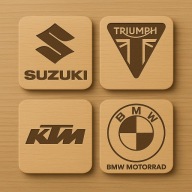 Дерев'яний Пивний Килимок Bmw Motor Logo, Кружка, Кружка, Подарунок