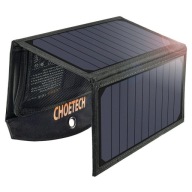 Складаний Сонячний Зарядний Пристрій Choetech Sc001 19W 2X Usb-A - Чорний