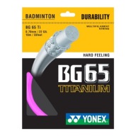 Струна Для Бадмінтону Yonex Bg 65 Titanium, Рожева