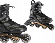 Рекреаційні Роликові Ковзани Гумові Роликові Ковзани Abec-9 Black Nils Extreme Wheels