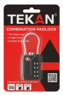 Навісний Замок Для Багажної Валізи Tsa Lock 4 Digital Combin Lock З Тросом