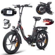 Складний Електричний Велосипед Fafrees F20 36V 18Ah 25Km/H 250W Black Fat Tire 20''