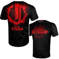 Чоловіча Спортивна Футболка Octagon Grunge Чорно-Червона