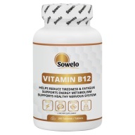 Вітамін B12 200 Таблеток – Енергія, Нервова Система, Метаболізм – Sowelo