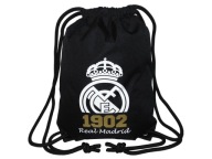 Real Madrid Велика Шкільна Спортивна Сумка Xl 40 X 32 См Чорно-Білий Логотип