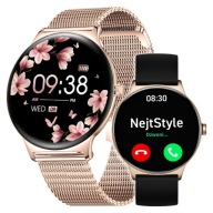 Жіночий Розумний Годинник Водостійкий Дзвінки Меню Pl Amoled Спорт 3 Ремінці