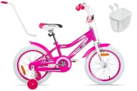 Дитячий Велосипед Mexller Bmx 16 Дюймів Рожевий Велосипед Для Дівчинки Кошик