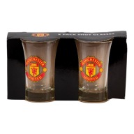 Manchester United Vodka Glasses 2X Manchester United Manutd Glasses