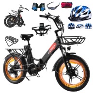 Електровелосипед Kaisda K201 Чорний 250W 36V 20.8Ah 20 Дюймів Складаний
