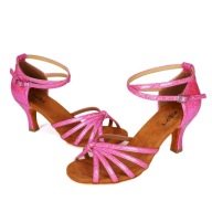 Взуття Для Латиноамериканських Танців Lelka 801 - 7См - Pink Glamour
