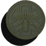 Нашивка Combat Para Medic Battlefield Rescuer Пвх 3D - Олива