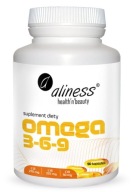 Aliness Omega 3-6-9 Dha Epa Кислоти Мозок Пам'ять Імунітет Серце Vision 90 Капс.