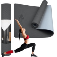 Килимок Для Тренувань Yoga Fitness Двосторонний Протиклизкий Килимок 6 Мм Tpe