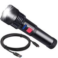 Тактичний Ліхтарик Зі Світлодіодним Акумулятором P90 Usb Zoom Із 6 Функціями