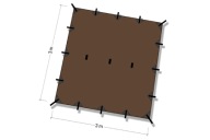 Шотландський Брезент, Гамаки Dd 3X3 Койот Коричневий Uv50+