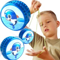 Świecące Jojo Sea World Yo-Yo Zabawka Zręcznościowa Rybki Woda Wzory Świeci