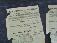 Два Підтвердження Оплати Велосипеда Łucznik Extra 1937 Pwu Fb Radom