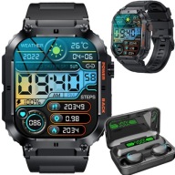 Чоловічий Військовий Розумний Годинник Heart Rate Pressure Sport Pl + Бездротові Навушники
