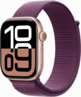 Apple Watch 10 Gps 46 Mm Smartwatch Rose Gold + Спортивний Ремінець (Сливовий)