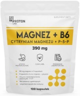 Proton Labs Magnesium + B6 Magnesium Citrate 2670Mg + Vitamin B6 P-5-P P5P 100 Caps