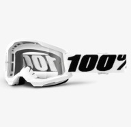 Окуляри 100% Strata 2 White Для Крос Квад Ендуро Прозорі