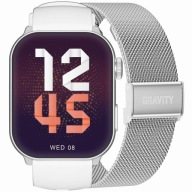 Розумний Жіночий Годинник Gravity Gt28-10 Ремінець + Браслет Біле Срібло