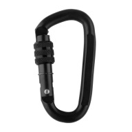 Сталевий Карабін M-Tac З Гайкою D-Hook І Замком Black 10См
