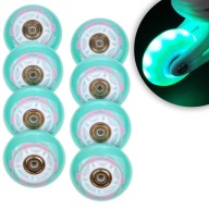 8 Світлодіодних Світлодіодних Коліс Для Роликових Ковзанів Raven Lia Mint 64 Мм Підшипники Pu Abec-7