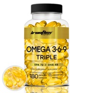 Ironflex Omega 3-6-9 180 Капс. Жирні Кислоти Epa Dha Риб'ячий Жир, Лляне, Vita E