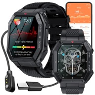 Розумний Чоловічий Годинник Large Waterproof Connections Black Glacierx Trail
