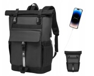Okwish Urban Rollable Рюкзак Large Lightweight Для Ноутбука Чорний
