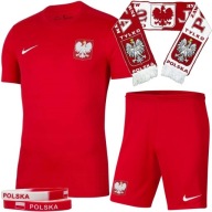 Шорти Дитяча Футболка Nike Польща Костюм + Шарф + Пов'язки - 152См