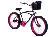 Круїзерний Велосипед Plumbike Rider X Go Girl + Кошик, Рама 18,5 Дюймів, Колесо 26