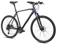 Чоловічий Кросовий Велосипед 2X Indiana X-Cross 5.0 D17 28 Дюймів Темно-Сірий