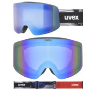 Uvex Provoqe Fm Чорні Лижні Окуляри Cylindrical Visor Blue S2