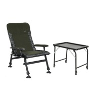 Cuzo Enzo + Table St5 Black - Розкладне Коропове Крісло З Регульованою Спинкою