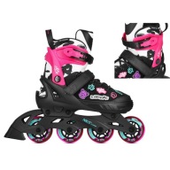 Роликові Ковзани Nils Vibe Pink M 37-40 Регульовані Колеса, Гумові Подарунок