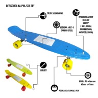 Синій Скейтборд Fiszka Pw-513 Mechanics